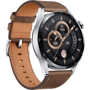 Smart saat HUAWEI WATCH GT 3 46 mm Classic Edition with Leather Strap
